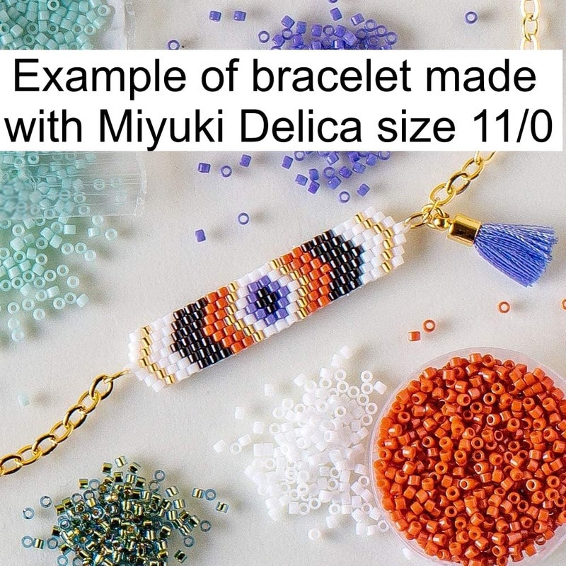 Miyuki Delica Seed Beads 11/0 Duracoat Opaque Columbine 7.2 Gram DB2138 - Image 5
